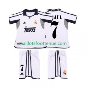 Maillot/Tenue Real Madrid RAUL 7 2001 Retro Enfant Domicile 2002